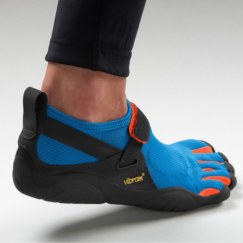 Vibram Five Fingers Mens KSO - Training Shoes Blue/Orange - GIF501876